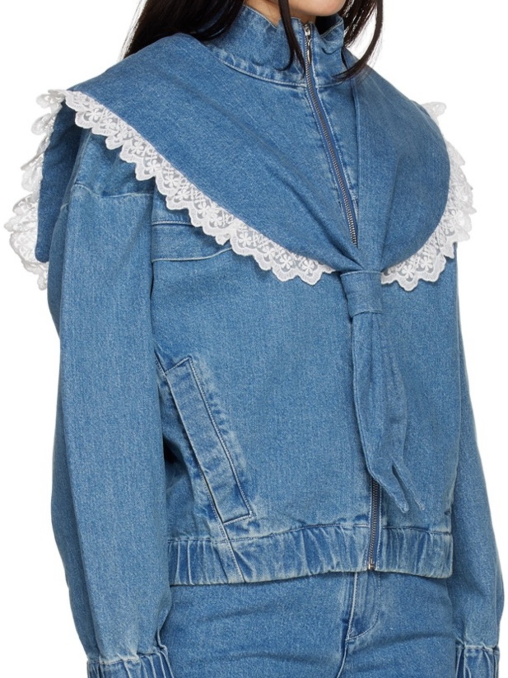 Shushu/Tong rare Sailor Jacket in denim - Picture 3 of 8